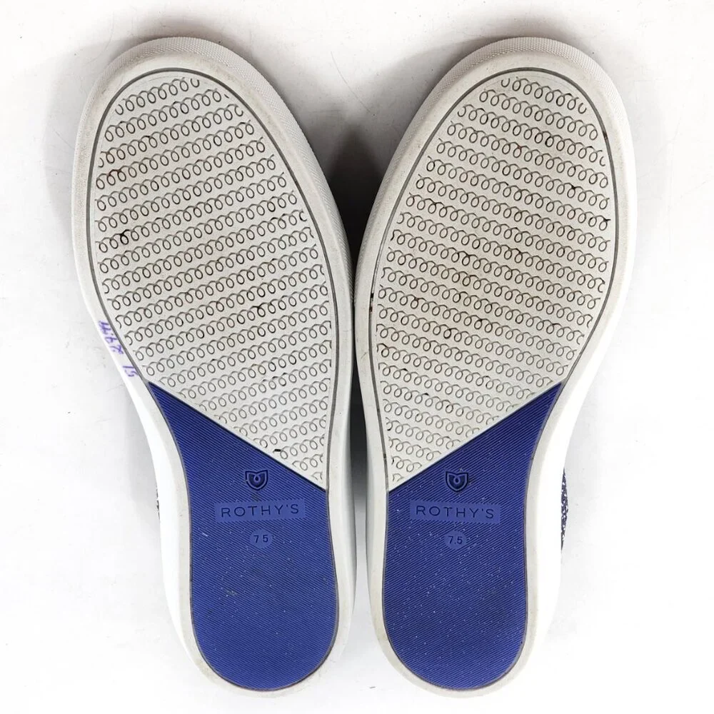 ROTHY'S City Loafer Sneaker Slip‎ On Shoe Maritime Gradient Navy Blue